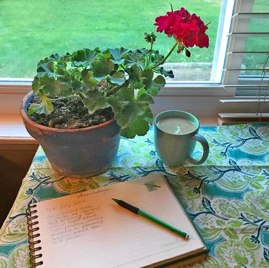 Gardening journal