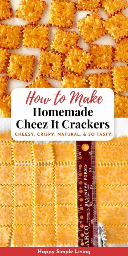 Homemade cheese crackers baked and unbaked.