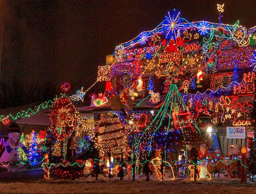 Holiday Christmas lights - photo by Michael Gill.