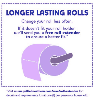 Quilted Northern roll extender